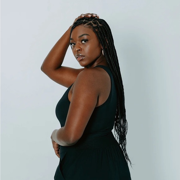 🖤 (NWOT) Klassy Network • Lux High Neck Bramisuit in Black - Picture 2 of 11